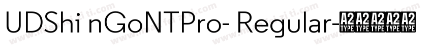 UDShi nGoNTPro- Regular字体转换